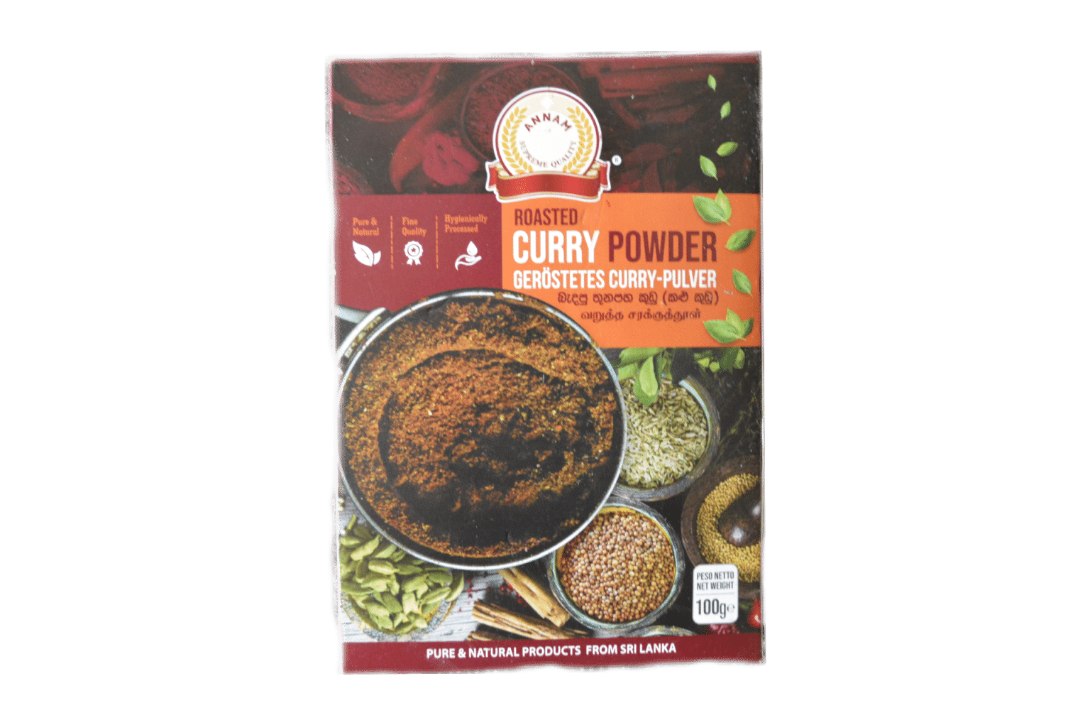 Annam Roasted Curry Powder 100g Sarandie